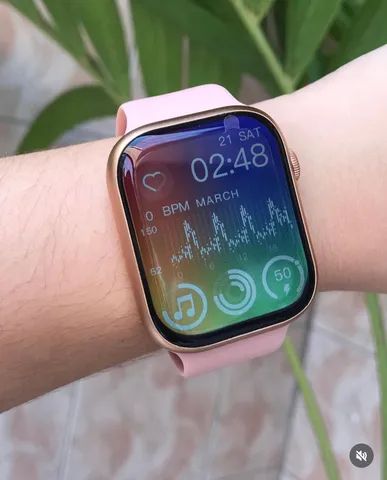 -Lançamento: Smartwatch série 9 atualizado, entrega grátis - Foto 6