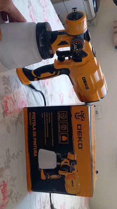 Pistola de pintura DEKO - Semi nova!