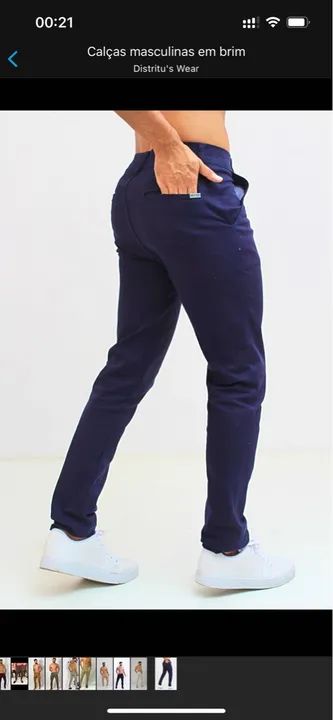 Calça em Brim com elastano - Foto 4