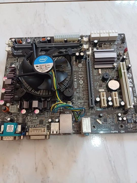 Kit placa mãe ddr3 com core i3 e memoria 2 gigas