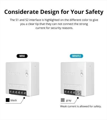 Unidade Sonoff Mini R2 Wifi, Tomada, Lâmpada, Interruptor, Compatível com Alexa  - Foto 4