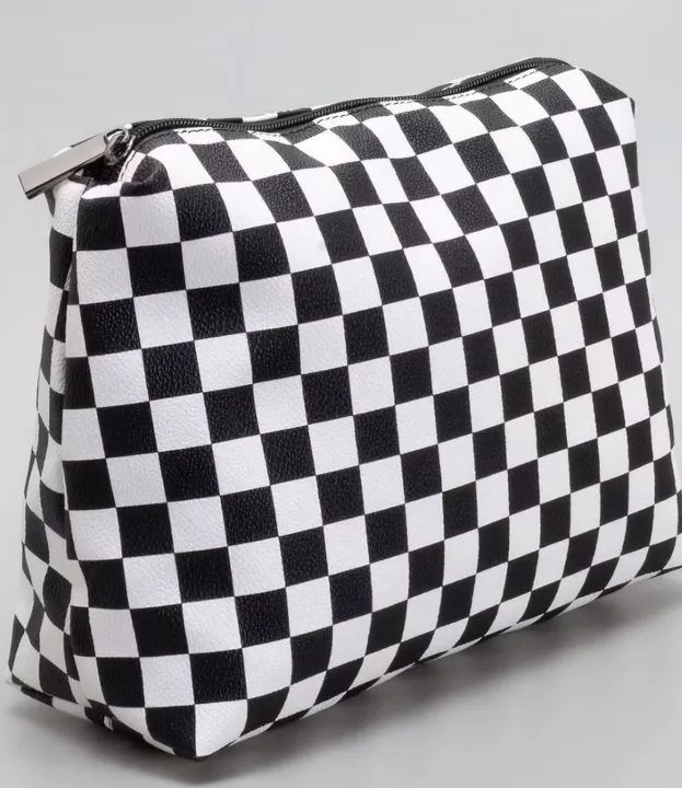 Bolsa Transparente com Detalhe em Quadriculado - Foto 4