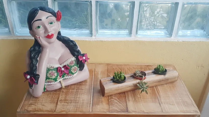 Mini Suporte Suculentas Cactos De Mesa De Madeira