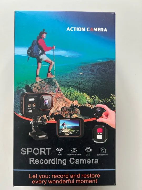 Câmera de Ação Esportiva 4K com Acessórios - Foto 4