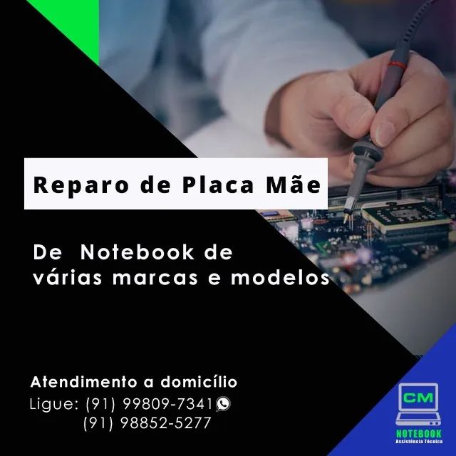 Reparo Conserto de Placa Mae de notebook 