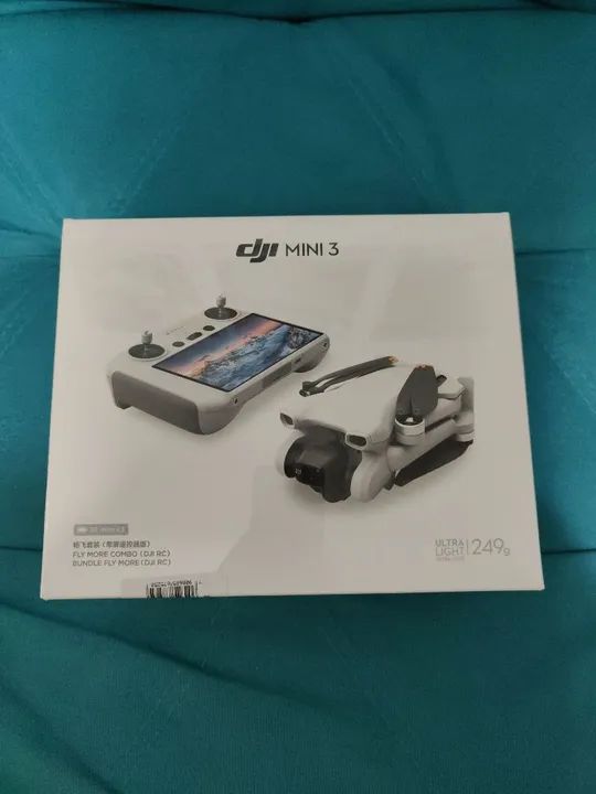 Drone DJI Mini 3 combo flymore com controle com tela anatel - Foto 2