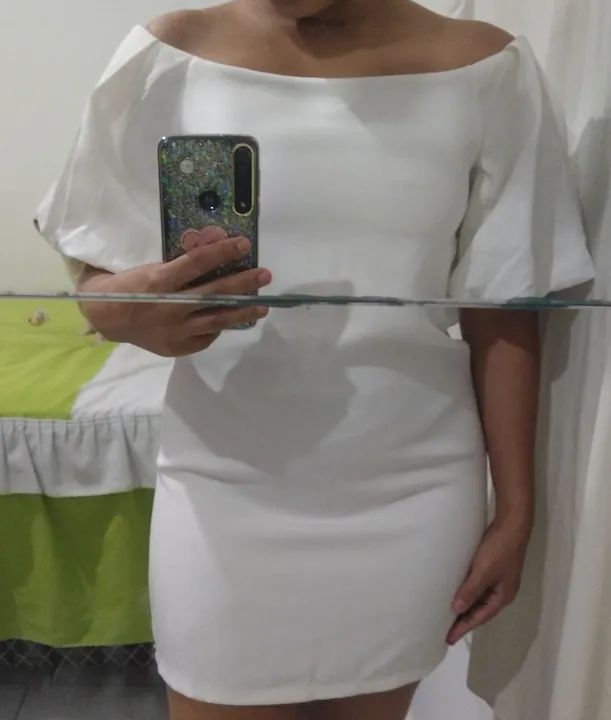 Vestido branco tomara que caia
