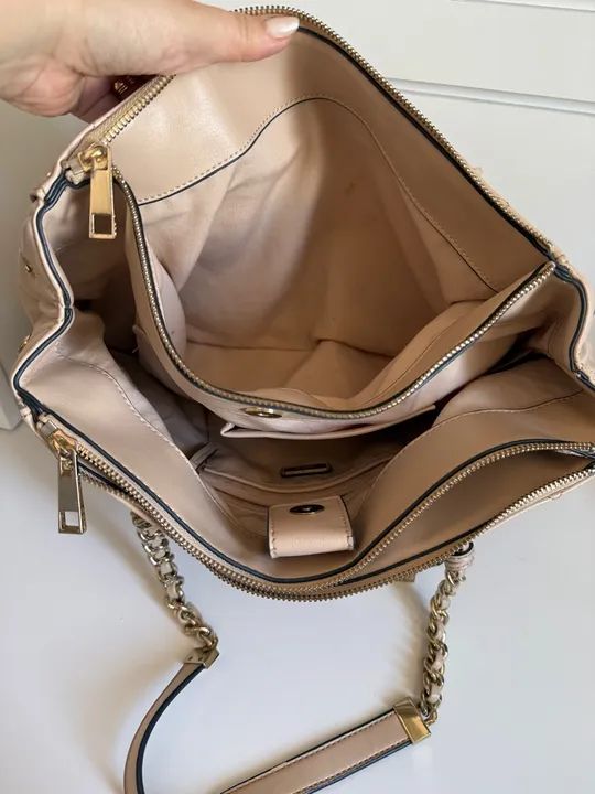 Bolsa de ombro feminina bege - Foto 3
