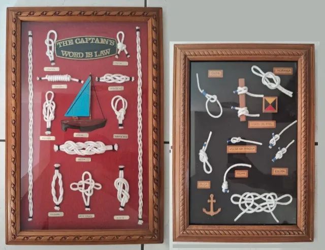 2 Quadros antigos de Nós de Marinheiro