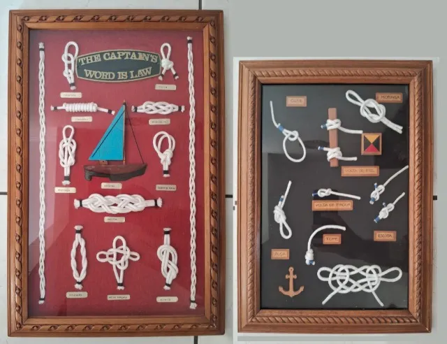 2 Quadros antigos de Nós de Marinheiro