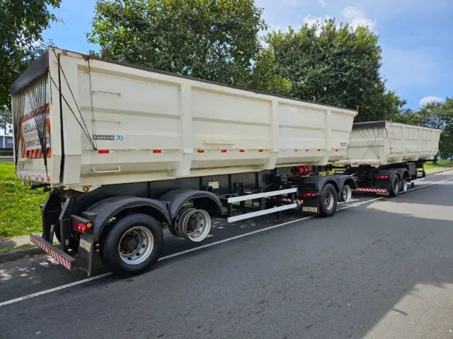 Rodocaçamba Randon Ano 20 Dolly Reto lona Fácil Rodado Disco Sem pneus  - Foto 11