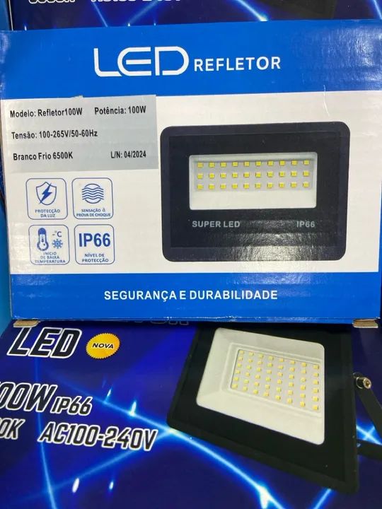 Refletor 100w 6500K. (Loja) 