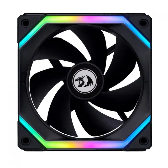 Kit 3 Cooler Fan Lian Li Uni Fan Redragon Spec 120mm ARGB Black UF-SL120-3B SI - WZetta - Foto 2