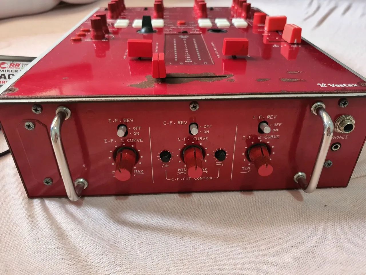 Mixer Dj Vestax PMC-05 Pro IV Scratch Vermelho Colecionável