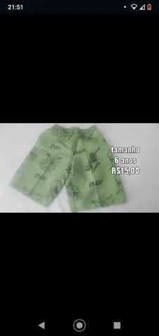 Shorts infantis em moletom e Tactel temos opções de 8 a 2 anos - Foto 4