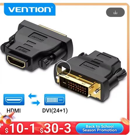Bi-direcional DVI para adaptador Hdmi