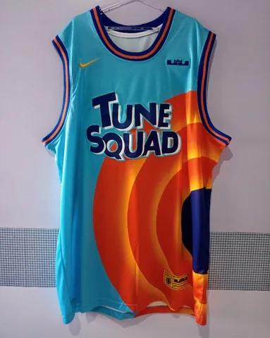 Camisa Regata Basquete Space Jam Looney Tunes azul James