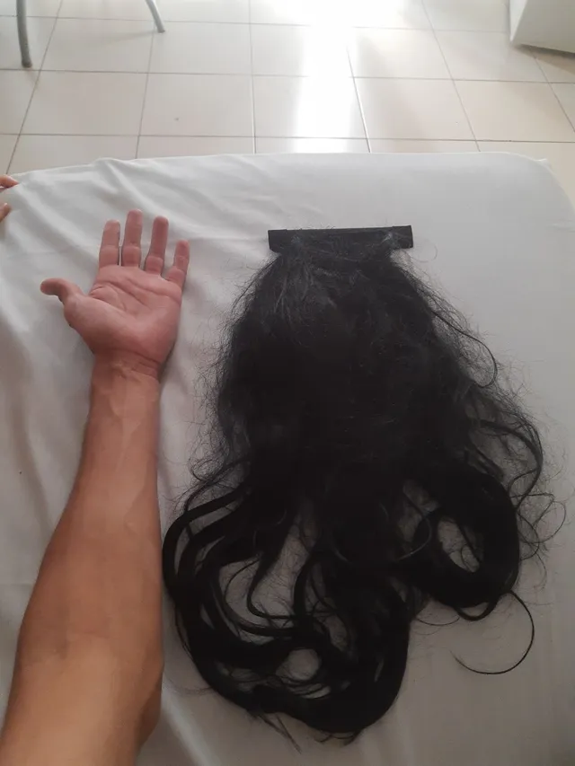 Peruca Lace 360° de Cabelo Humano Touca Grande Castanho Escuro Ondulado  40cm (PRONTA ENTREGA)- Perucas - Perucas - Melhor Loja de Mega Hair e  Apliques de Cabelo Humano Natural há 12 Anos no Mercado