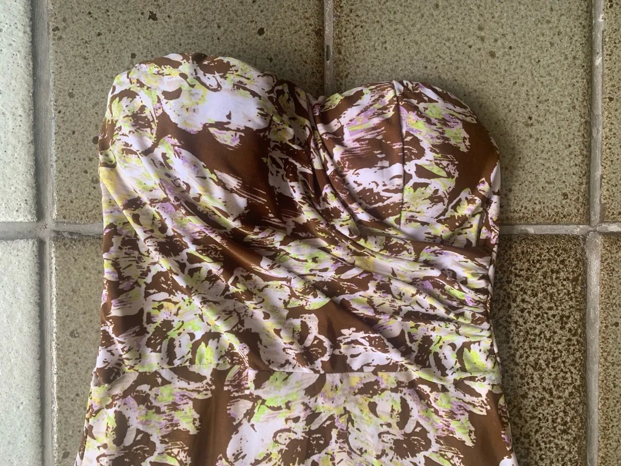 Vestido longo jersey tomara-que-caia