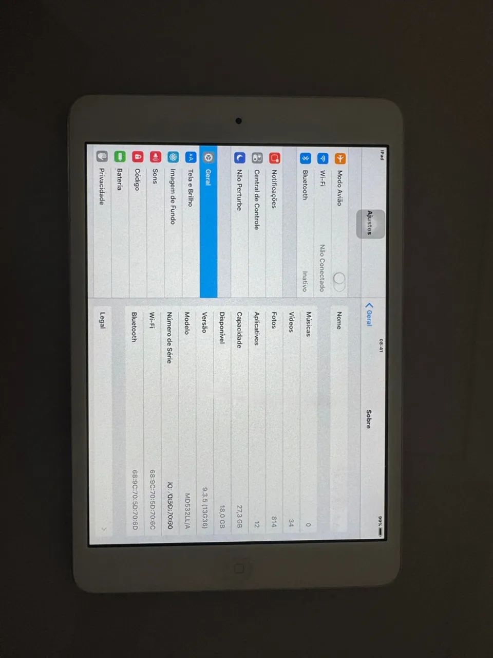 iPad A 1432 Branco/Prata 32gb Com Excelente Bateria (Usado) - Foto 6