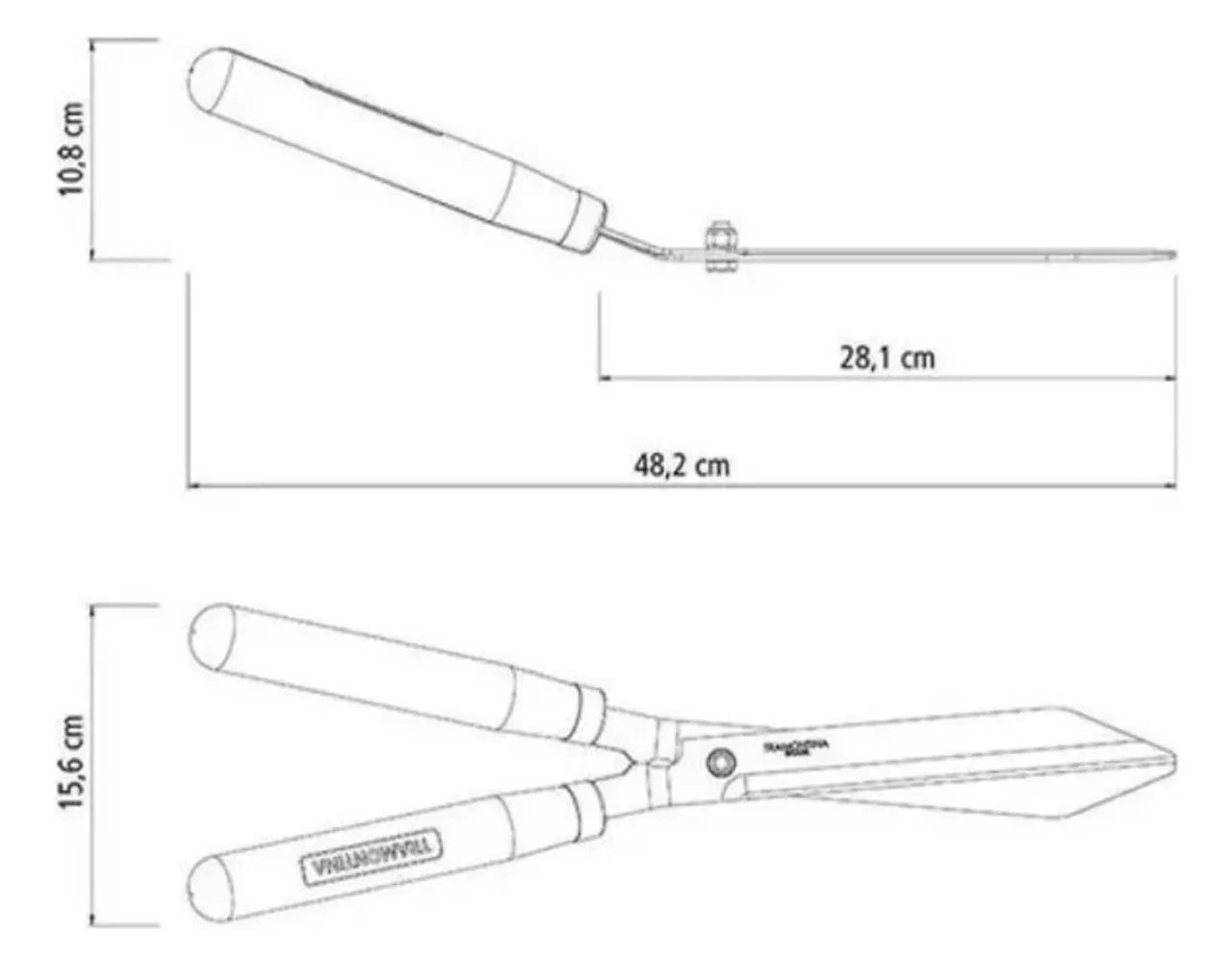 Tesourão de Poda para Jardineiro com Cabo de Madeira, 48 cm - Usada - Foto 4