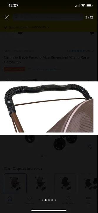 Carrinho de bebê - seminovo  - Foto 5