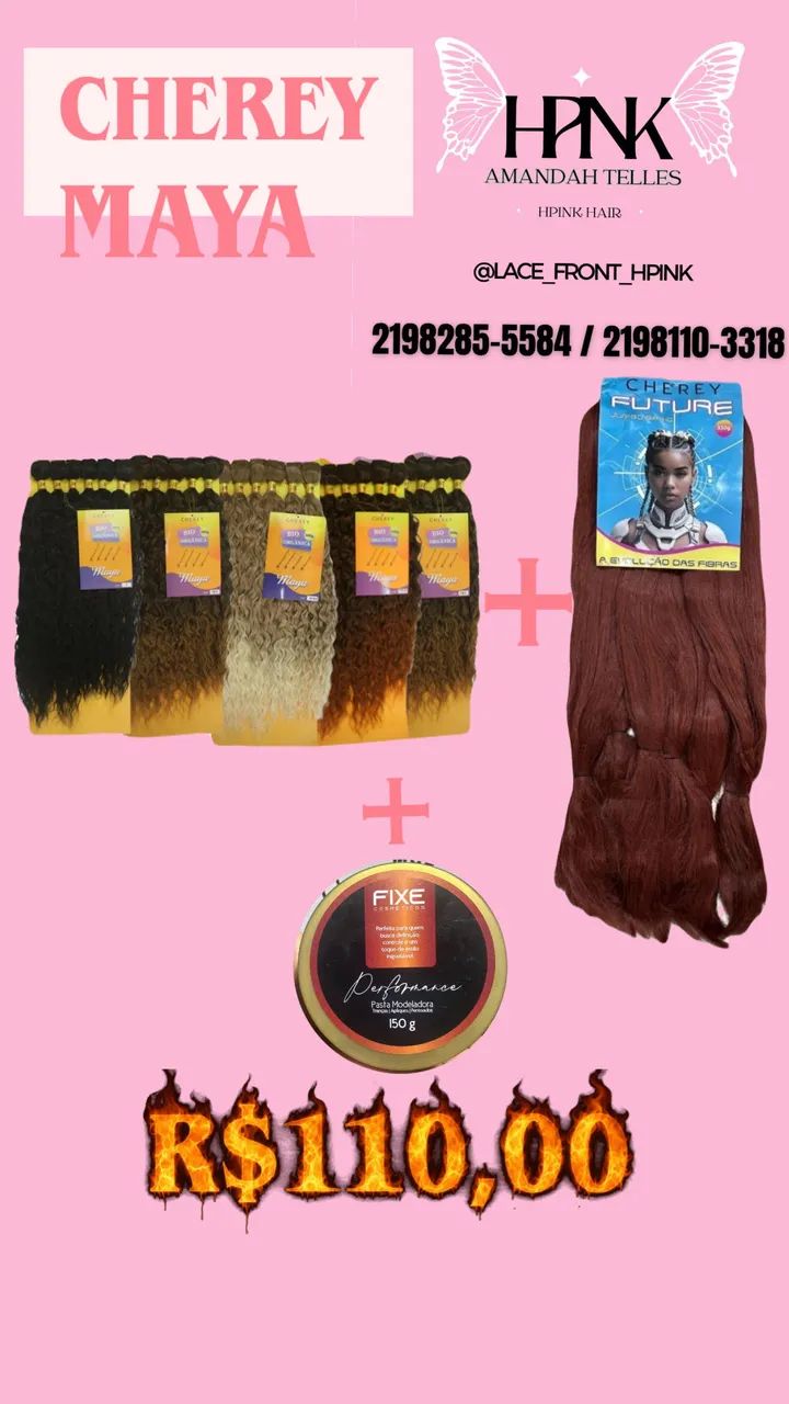 COMBO CABELO maya + JUMBO+ POMADA