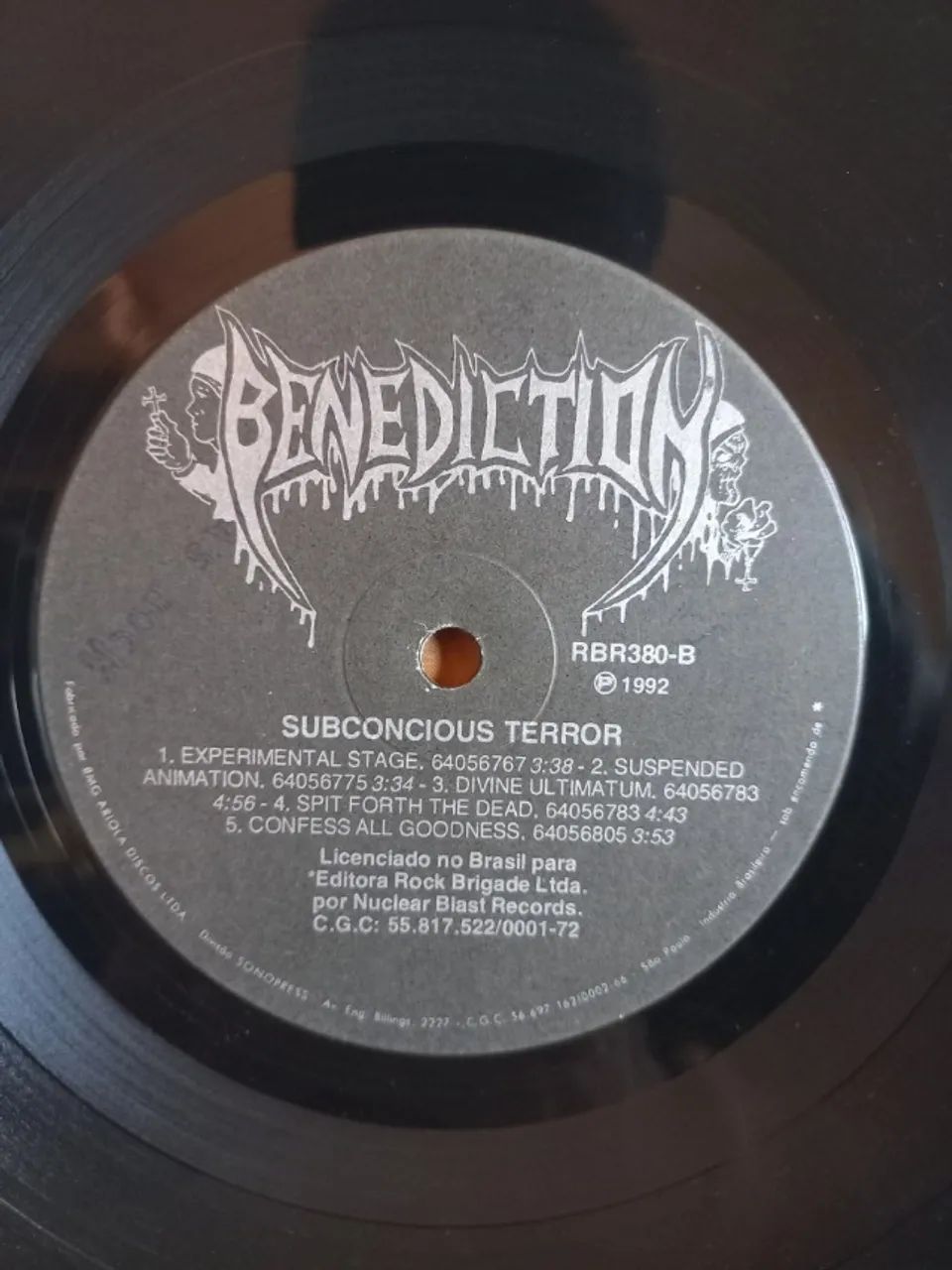 LP Benediction Subconscious Terror de 1992 - CDs, DVDs etc