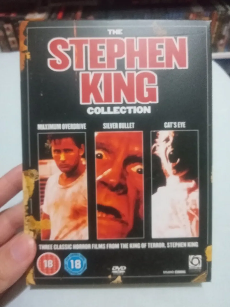 Dvd Coleção Stephen king importado comboio do terror, olhos de gato e hora do lobisomem
