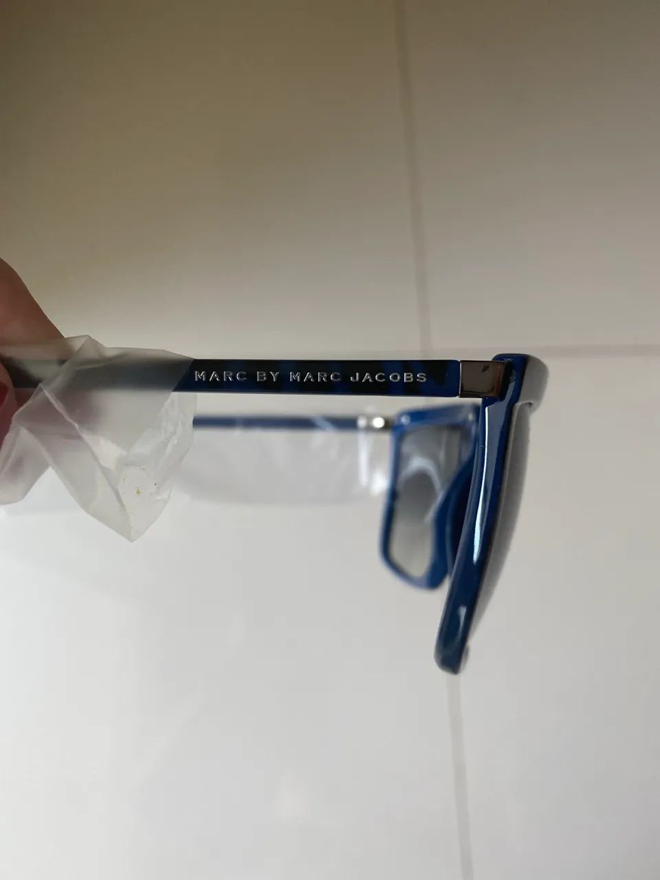 Óculos Marc Jacobs Azul Animal Print - Foto 4