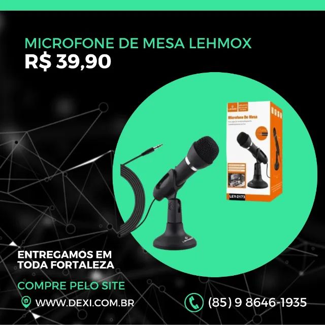 MICROFONE DE MESA LEHMOX
