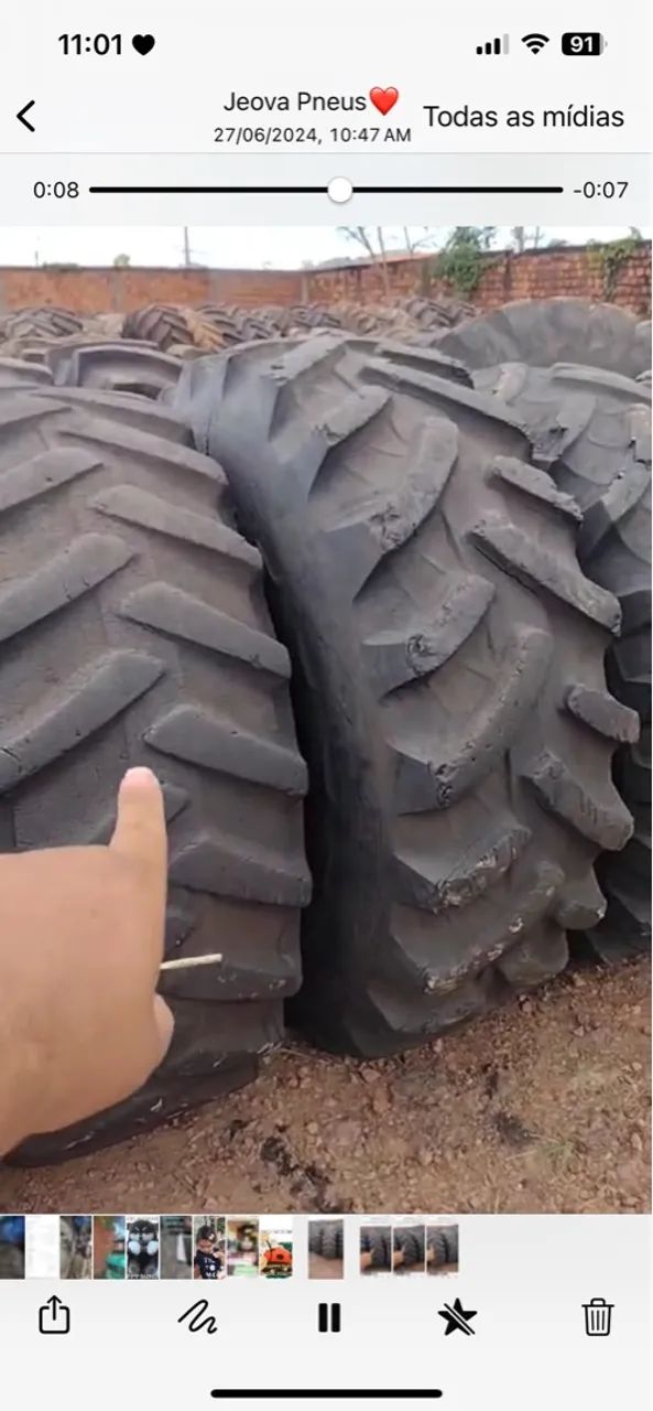 Venda de capas ,pneus meia vida,câmara de ar, rodas agrícolas consultar medidas . - Foto 6