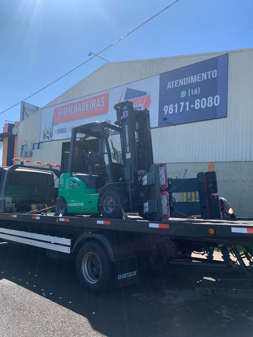 Empilhadeira Hangcha 3.5 Lítio com Clamps  - Foto 3