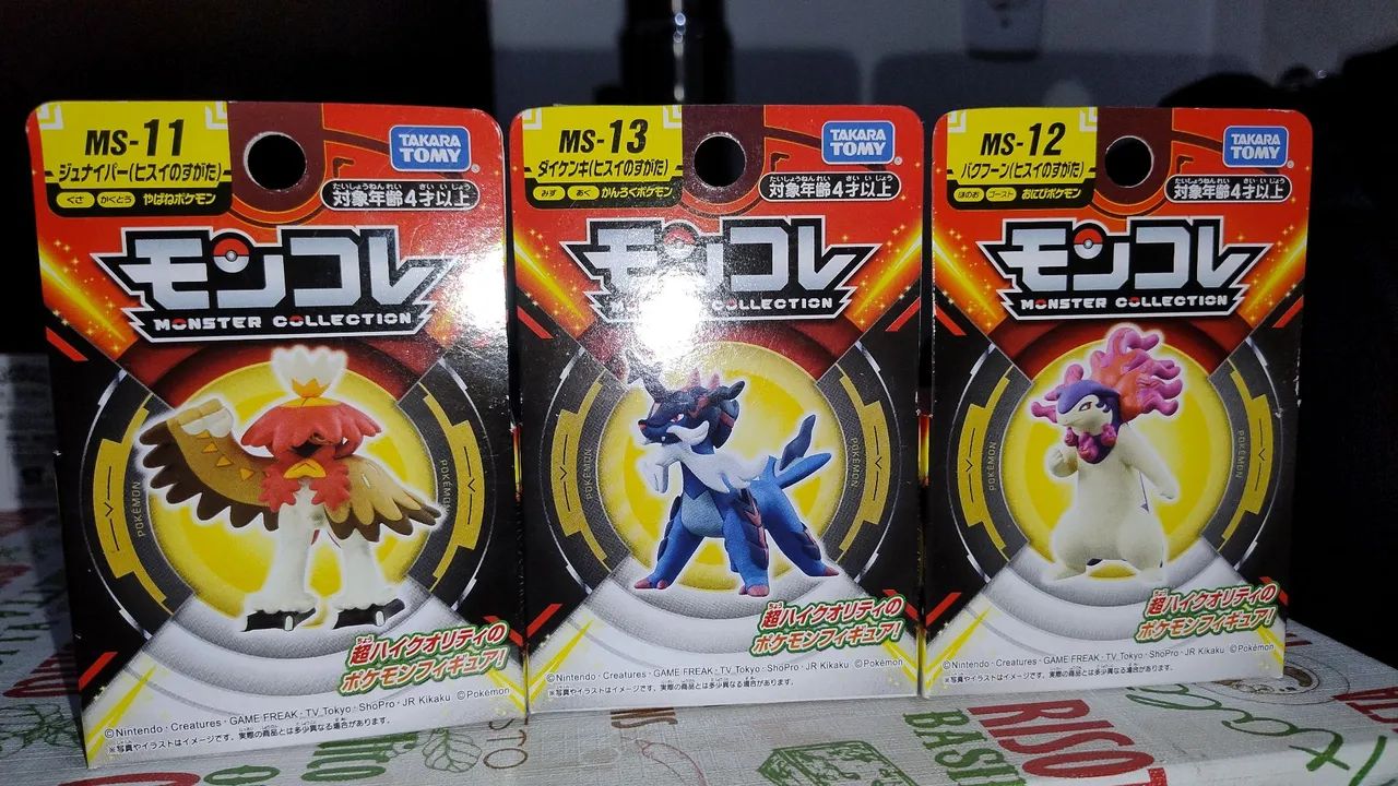 3 Miniaturas Pokemon Hisuian Forms Moncolle Takara Tomy - Foto 3
