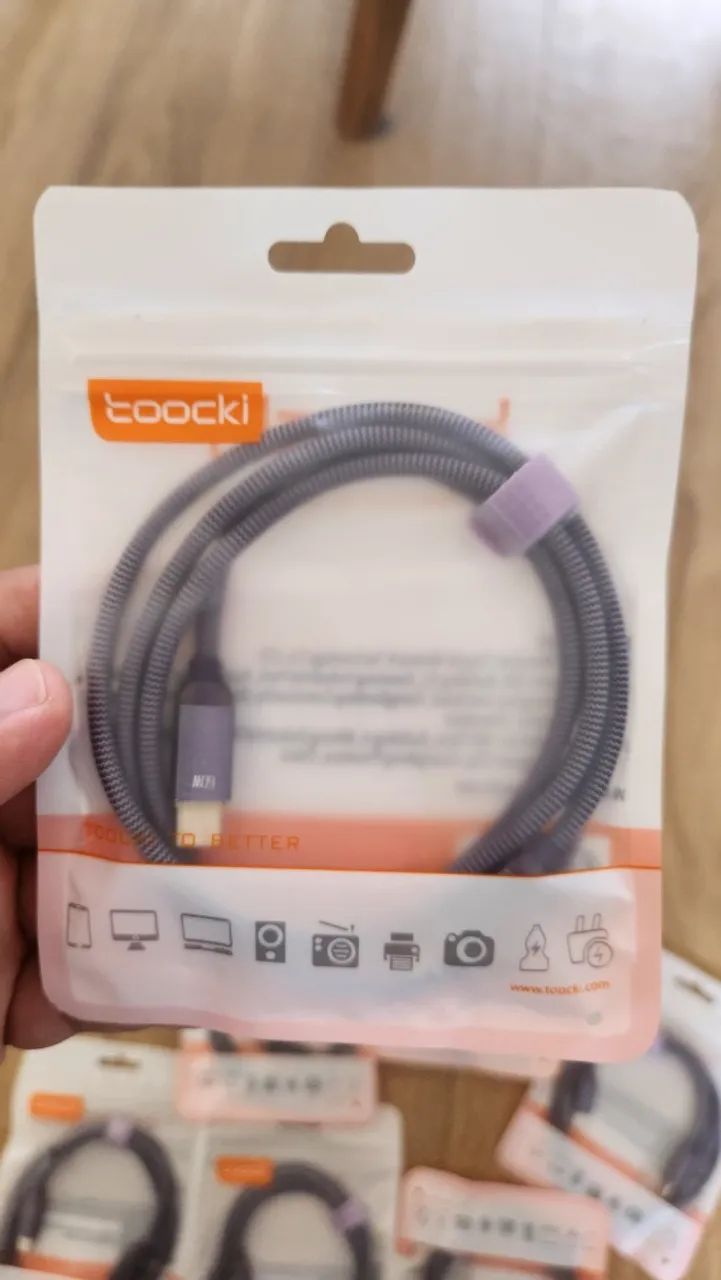 Cabo USB-C Tipo C 60W para Android - acabamento premium - Foto 2