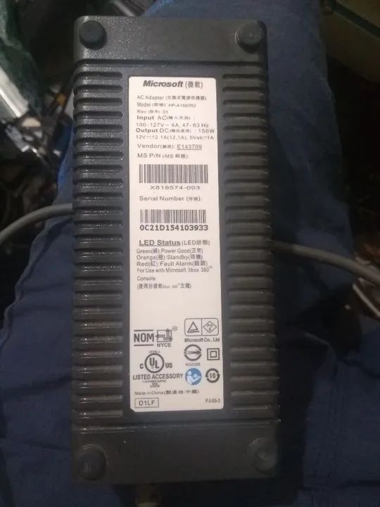 Fonte Xbox 360 fat Original defeito