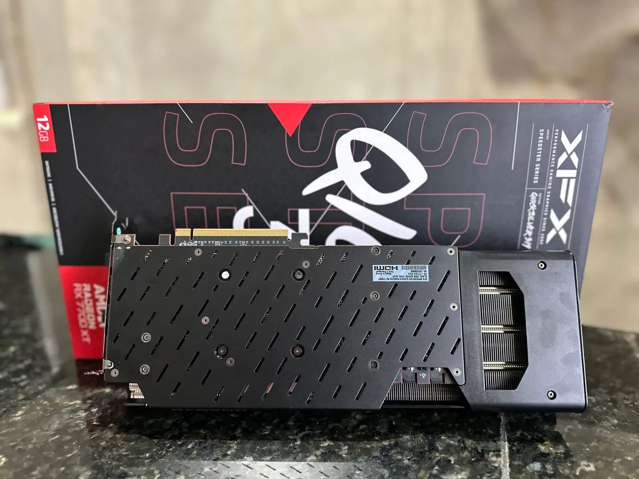 Placa de Vídeo XFX RX 7700 XT Merc 319. Aceito troca  - Foto 3