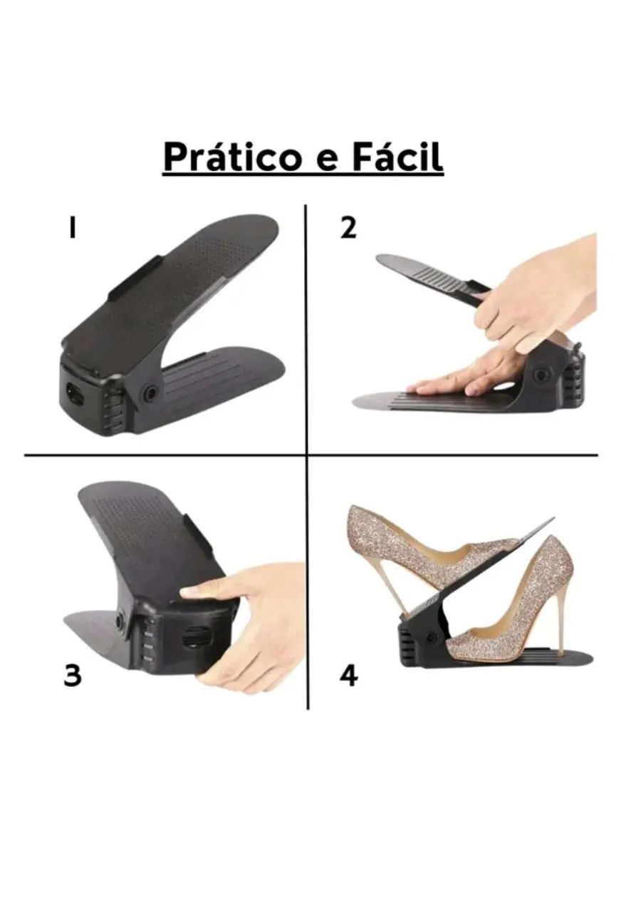 Organizador de sapatos empilhável - Otimize seu espaço! - Foto 2