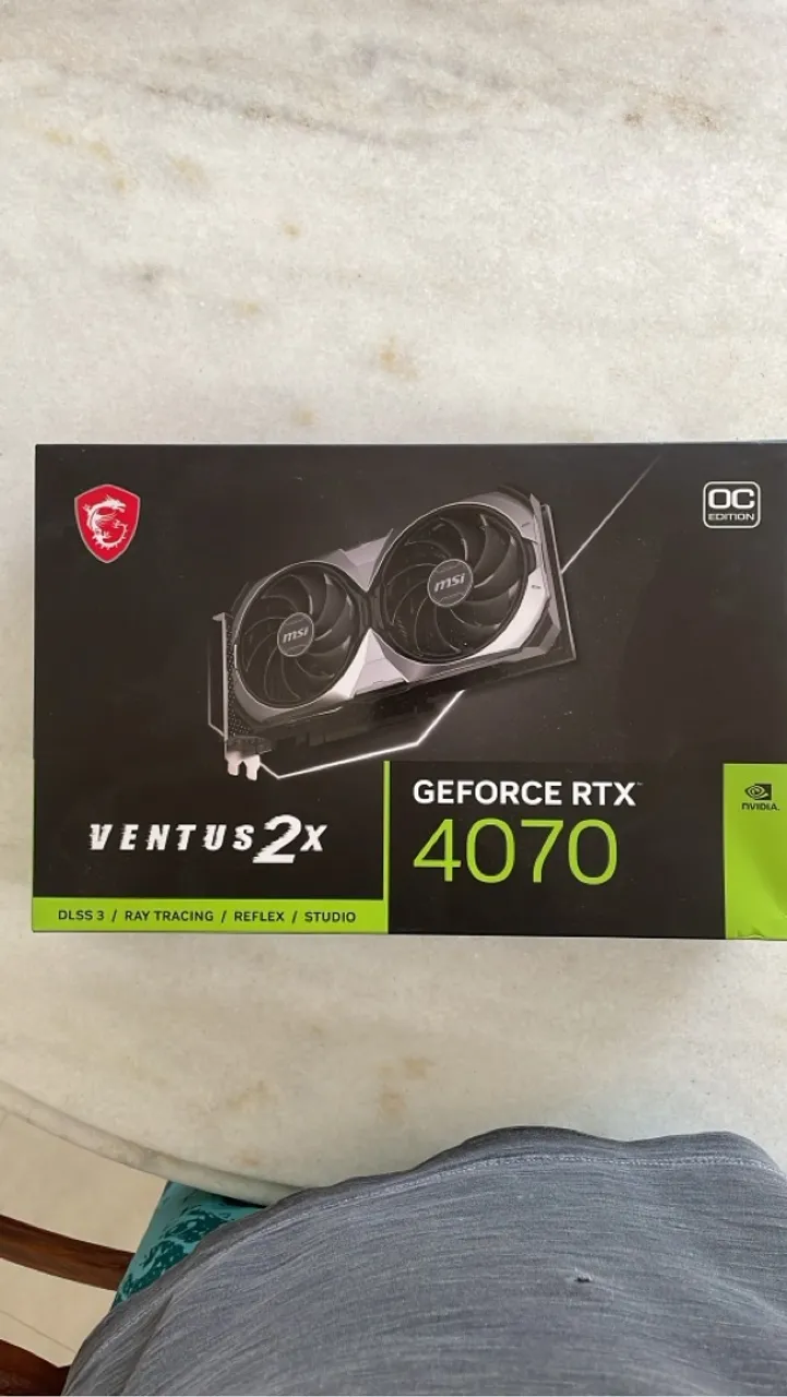 Placa de Vídeo MSI GeForce RTX 4070 VENTUS 2X OC