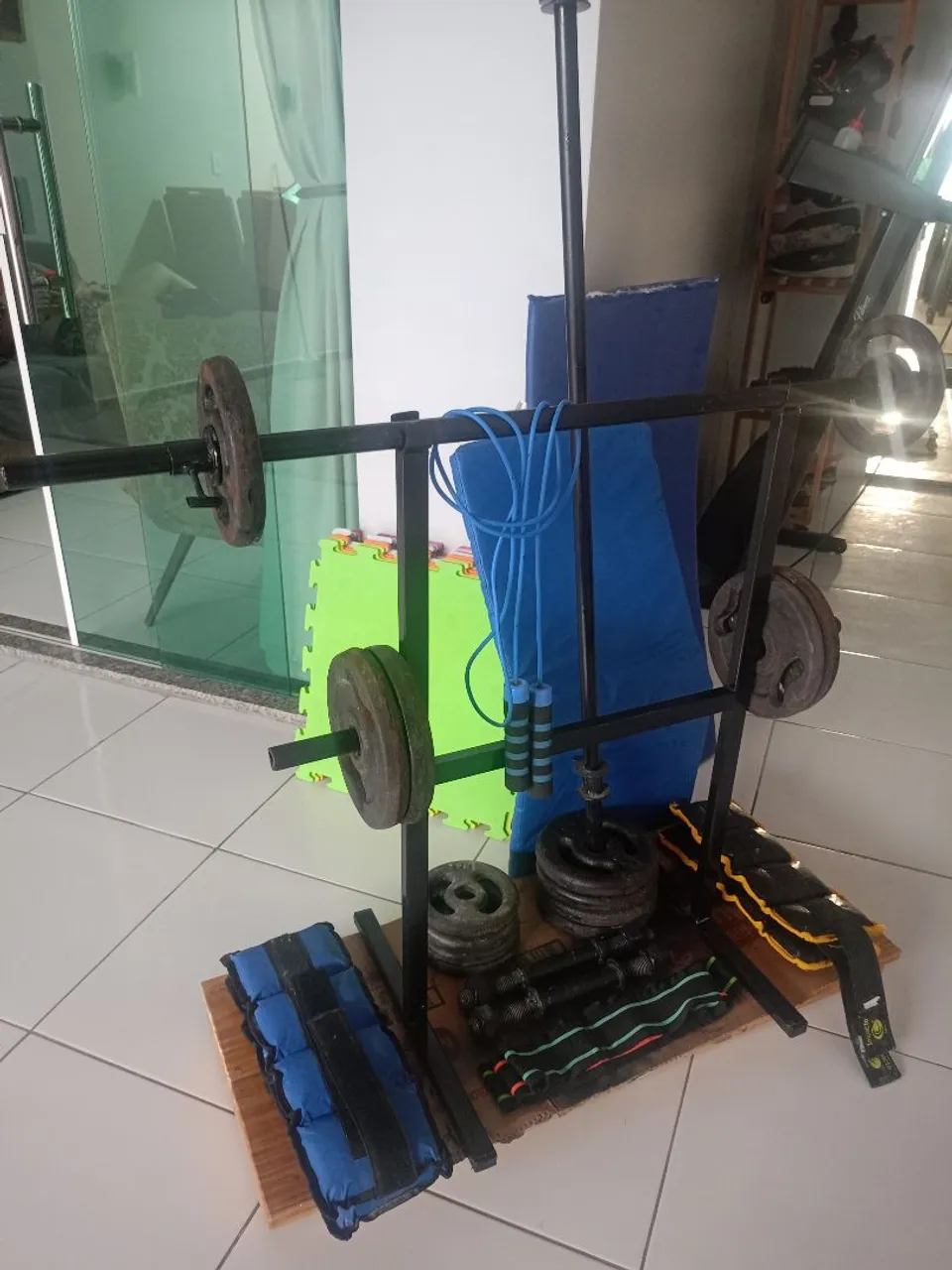 Kit completo para treinos em casa