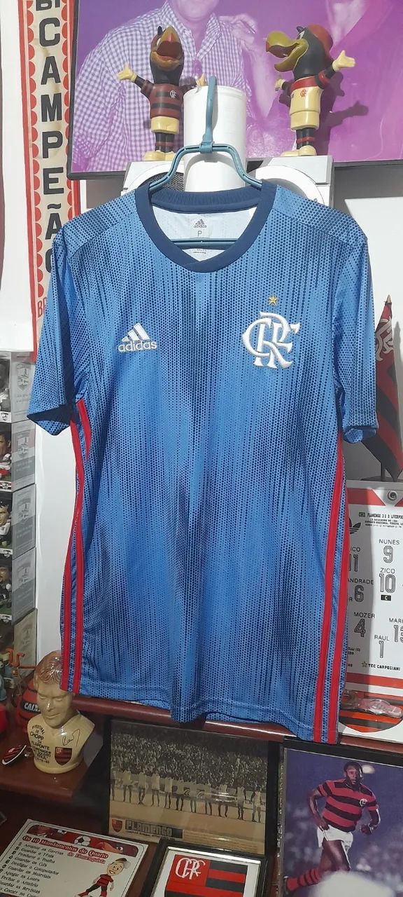 Camisa flamengo adidas 2018 ( azul  )