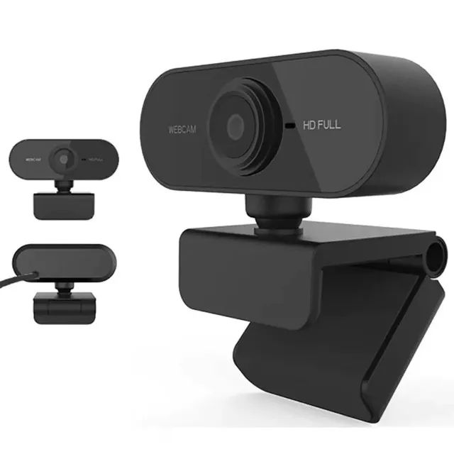 Webcam Câmera Full Hd Computador 1080p Usb Visão 360º Videoconferência Vídeos PC Notebook - Foto 4