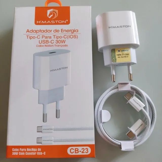 Carregador Rápido Tipo C 30w
