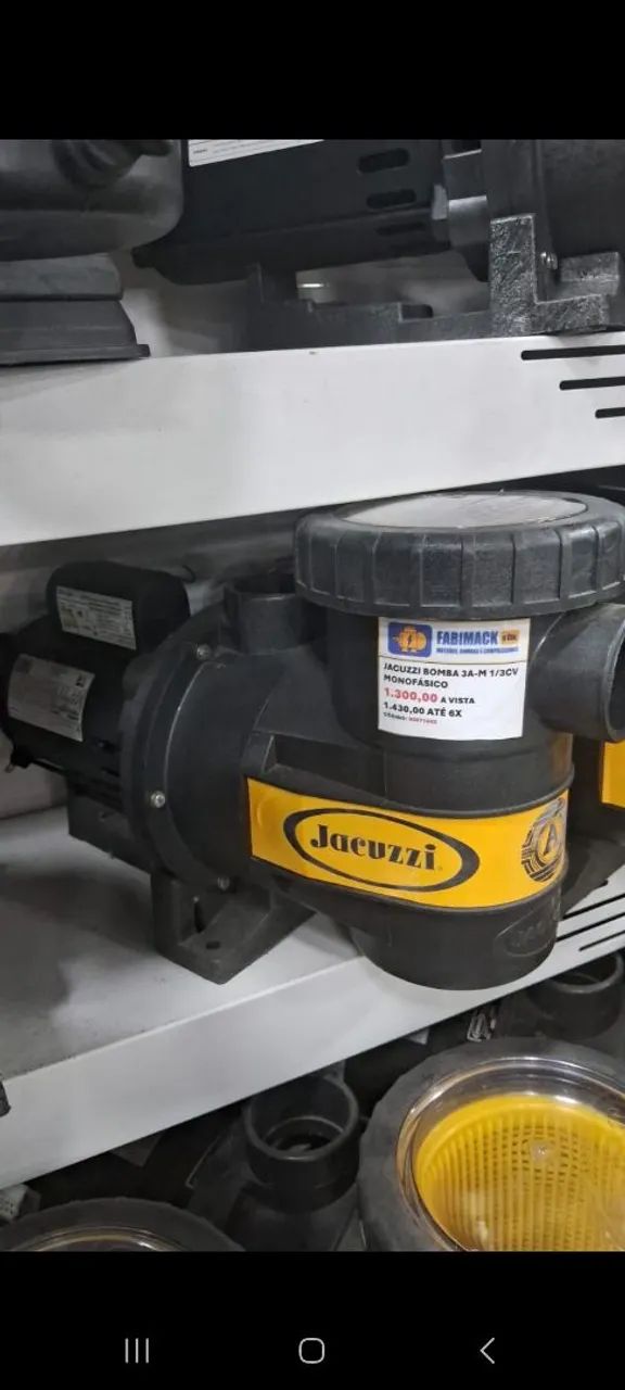 BOMBA DE PISCINA 1/3CV MON 127/220V JACUZZI
