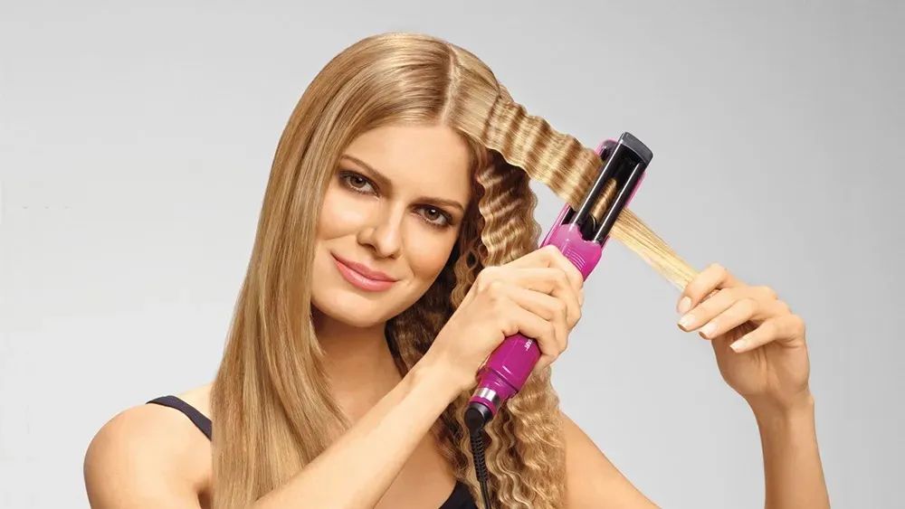 Triondas Prancha de Cabelo Modeladora Steam Waver Conair - Foto 3