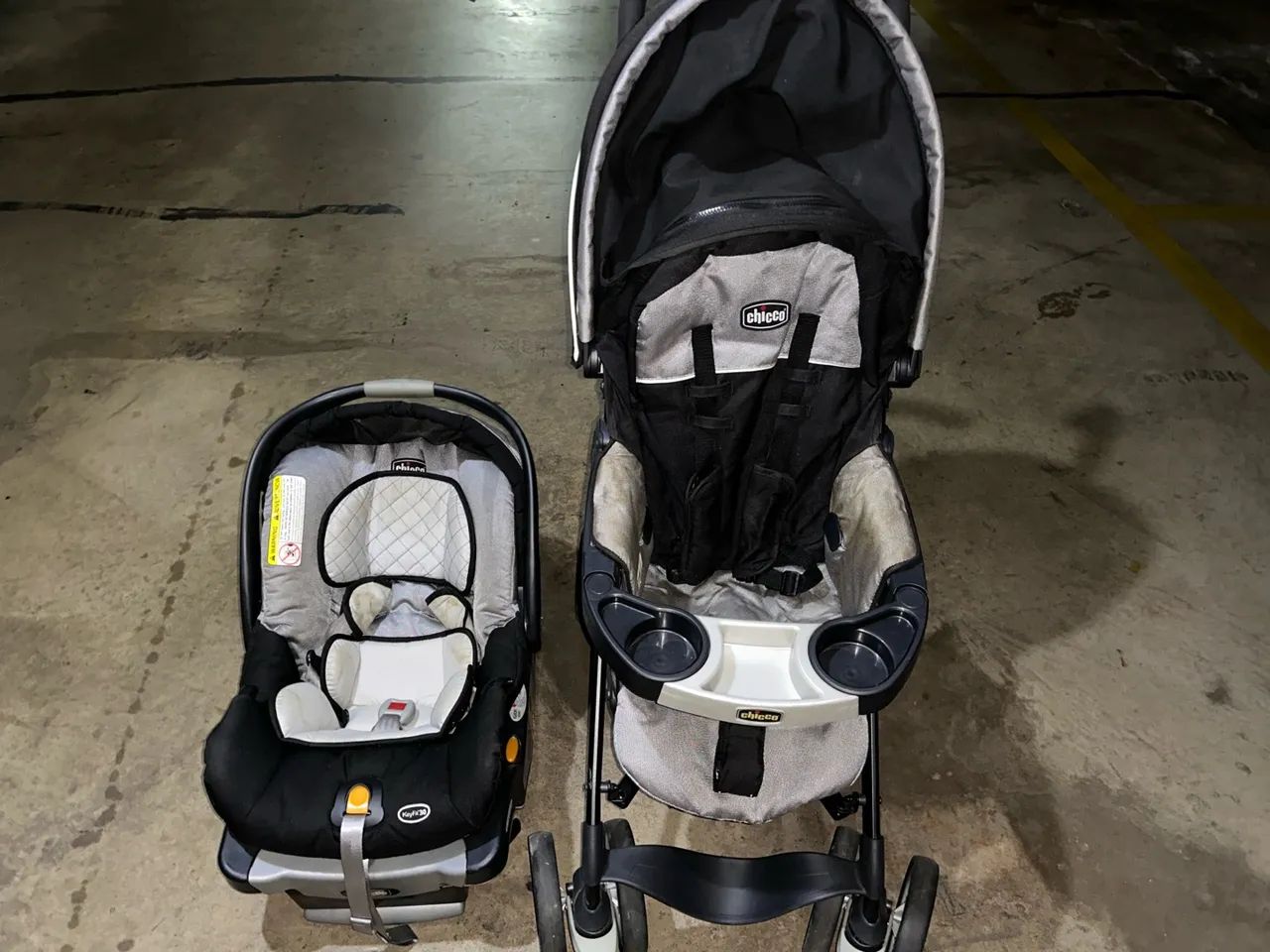Carrinho de bebê + bebê conforto Chicco - Foto 3
