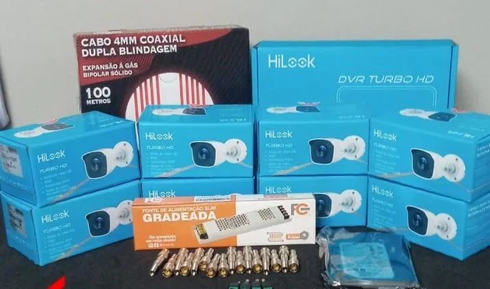 Câmeras gravando instalada 