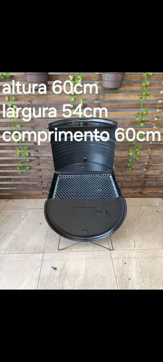 Churrasqueira Meio Tambor baixa  - Foto 4