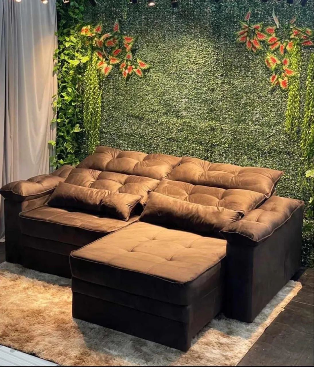 Sofá retrátil reciclável 2 Mts pronto entrega super confortável  - Foto 3