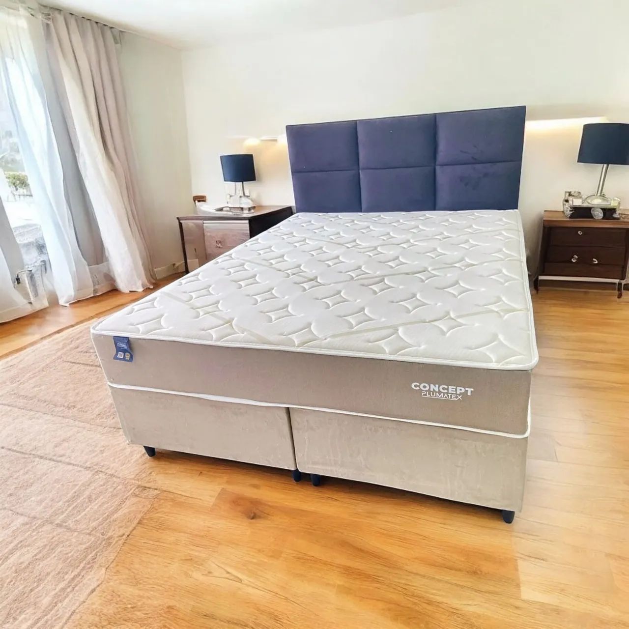 Cama box casal Concept Plumatex
